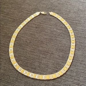 Vintage sterling two tone Riccio necklace